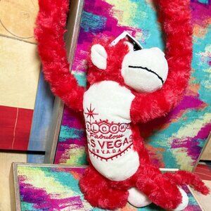 NEW LAS VEGAS TOURIST MONKEY KOSKASH SOUVENIR TOY PLUSH STUFFED ANIMAL MONKEY